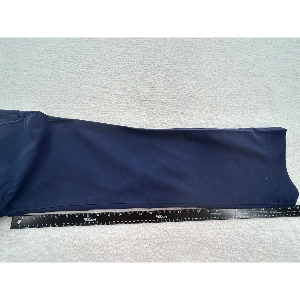 Lauren Ralph Lauren Petite Navy Blue Wide Leg Stretch Cotton Chino Pants 6P - Picture 5 of 8